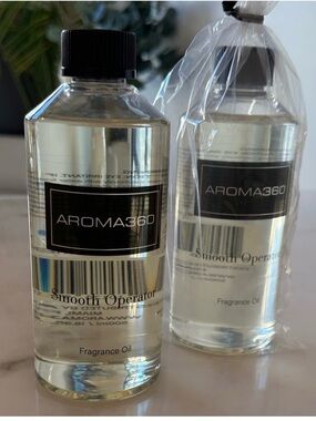 FOUR BOTTLES OF AROMA360 Smooth Operator Fragrance Oil - Clear